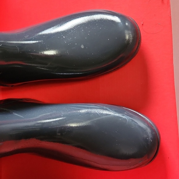 Hunter Women's dark slate gloss tall original Rain Boots. VGUC. - Picture 3 of 6